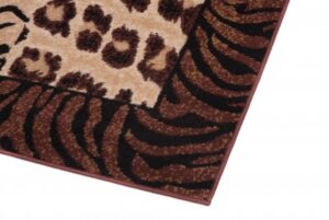 DREAM Tapis Moderne Animal Sauvage Tigre Panthère Marron Beige Fin