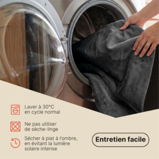 Tapis Lumi Carré Gris Foncé Antidérapant