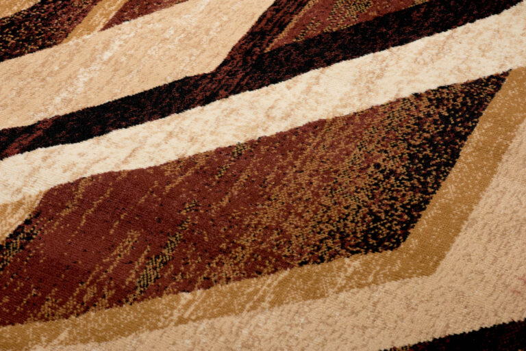 DREAM Tapis Moderne Rectangles Pierres Marron Beige Ecru Fin