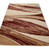 DREAM Tapis Moderne Abstrait Vagues Marron Beige Poil Court