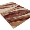 DREAM Tapis Moderne Abstrait Vagues Marron Beige Poil Court