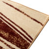 DREAM Tapis Moderne Abstrait Vagues Marron Beige Poil Court