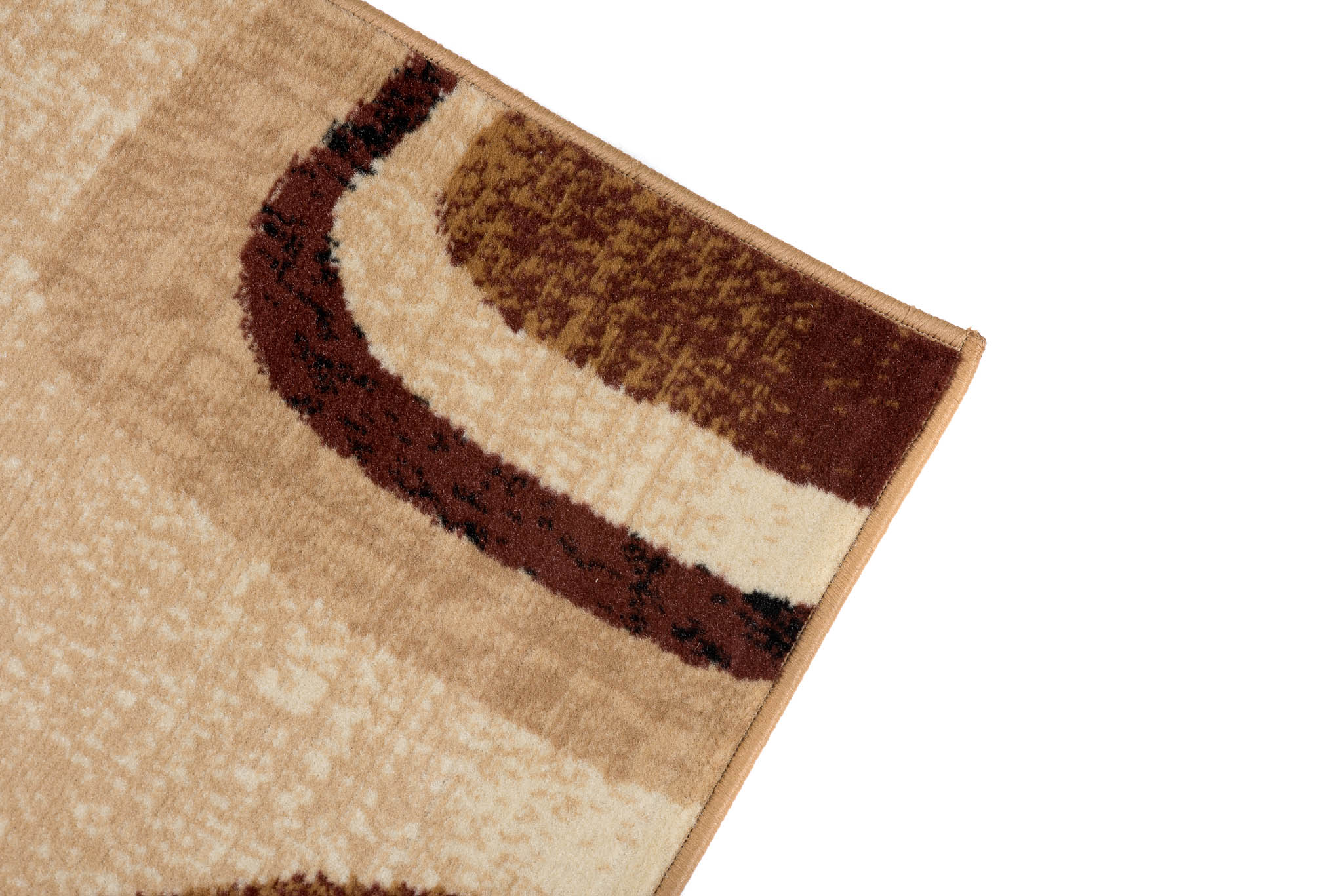 DREAM Tapis Moderne Géométrique Pierres Beige Marron Fin