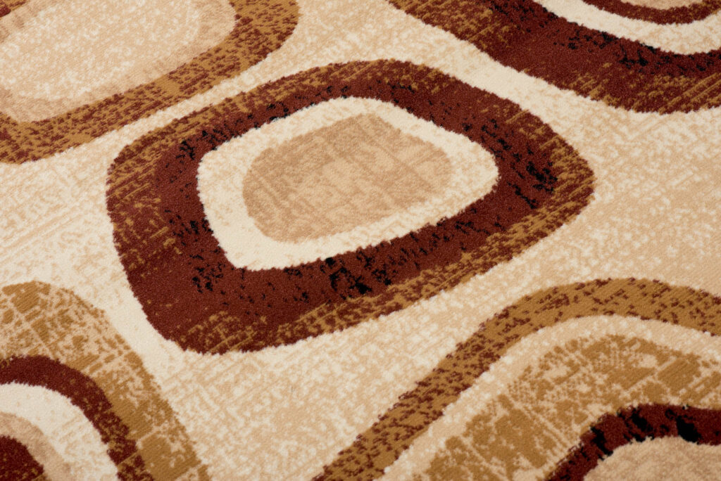 DREAM Tapis Moderne Géométrique Pierres Beige Marron Fin