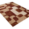 DREAM Tapis Moderne Abstrait Pierres Marron Ecru Fin