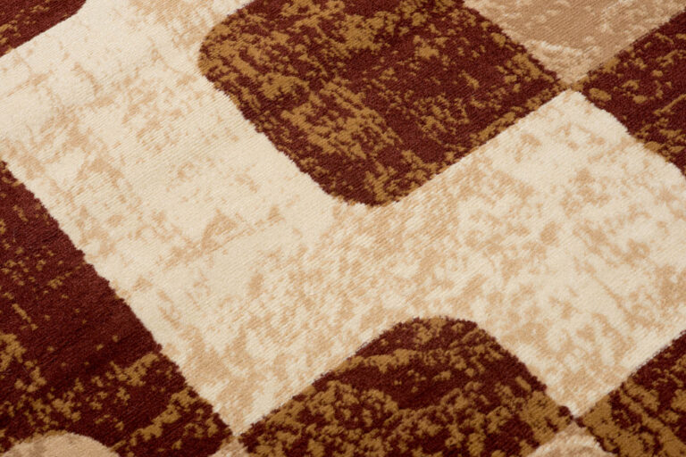 DREAM Tapis Moderne Abstrait Pierres Marron Ecru Fin