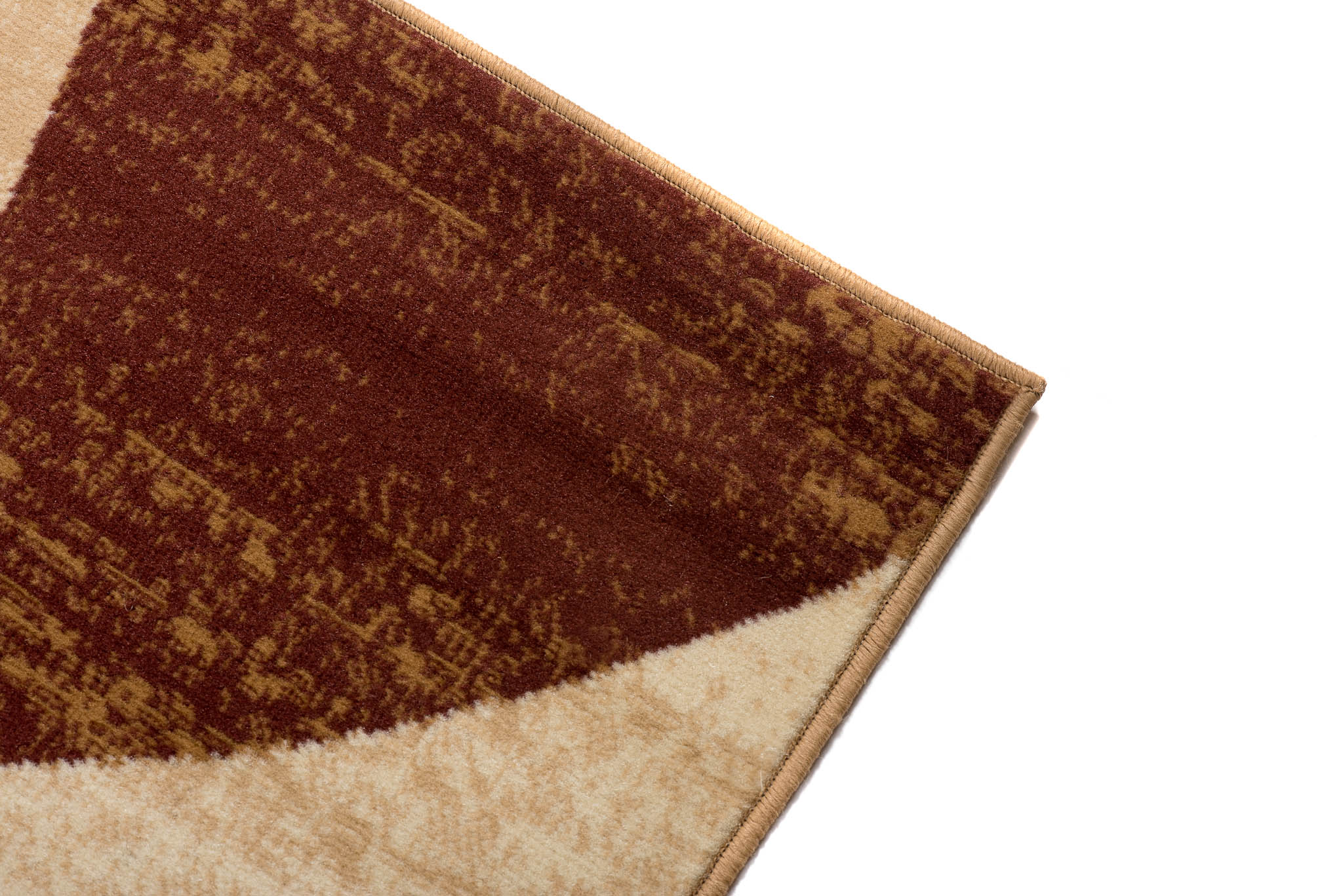 DREAM Tapis Moderne Abstrait Ondes Beige Ecru Marron Fin