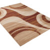 DREAM Tapis Moderne Abstrait Vagues Beige Marron Fin