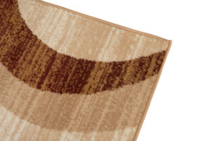 DREAM Tapis Moderne Abstrait Vagues Beige Marron Fin