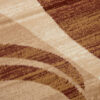 DREAM Tapis Moderne Abstrait Vagues Beige Marron Fin