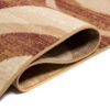 DREAM Tapis Moderne Abstrait Vagues Beige Marron Fin