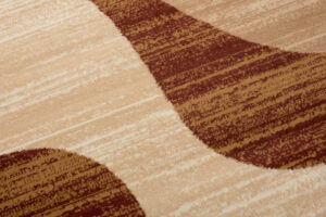 DREAM Tapis Moderne Abstrait OndesEcru Beige Marron Fin