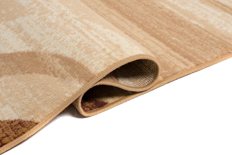 DREAM Tapis Moderne Abstrait OndesEcru Beige Marron Fin