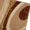 DREAM Tapis Moderne Abstrait Vagues Marron Beige Fin