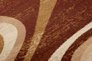 DREAM Tapis Moderne Abstrait Vagues Marron Beige Fin