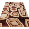 DREAM Tapis Moderne Géométrique Pierres Marron Beige Crème Fin