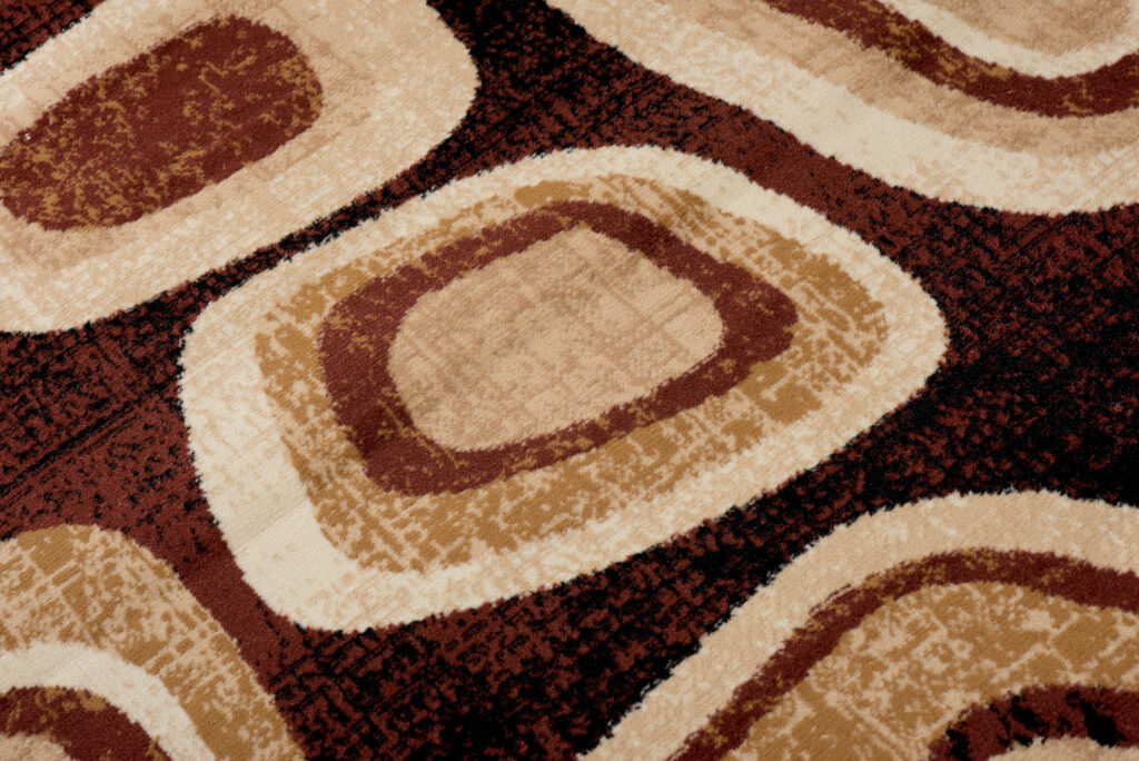 DREAM Tapis Moderne Géométrique Pierres Marron Beige Crème Fin