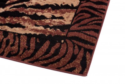 DREAM  Tapis Moderne Animal Sauvage Tigre Marron Noir Fin