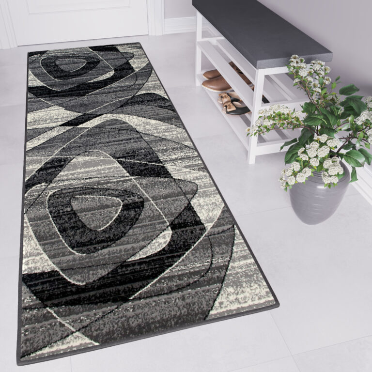 Tapis De Passage Dream Géométrique Gris Triangles