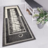 Tapis De Passage Dream Moderne Gris Géométrique