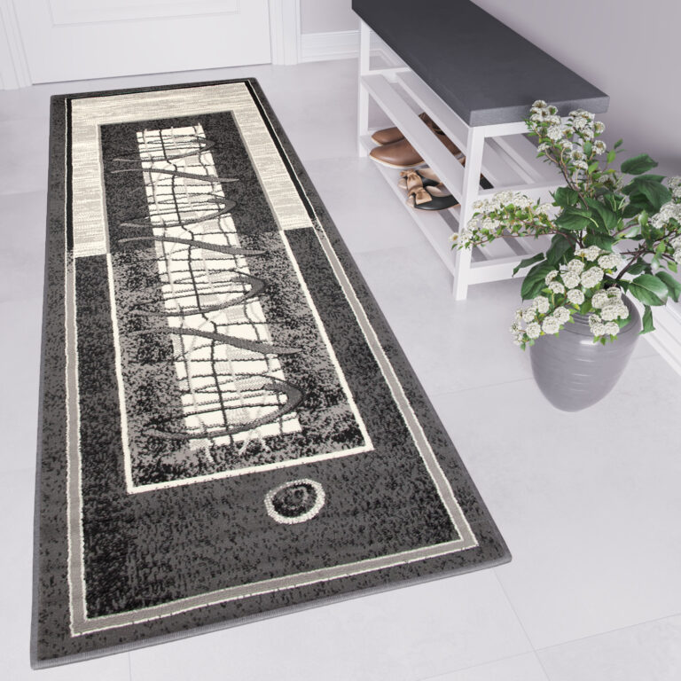 Tapis De Passage Dream Moderne Gris Géométrique