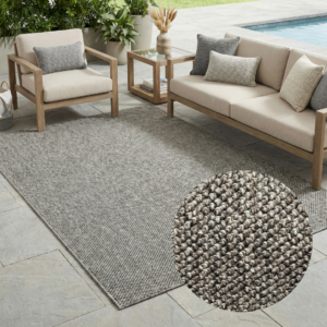 Tapis Extérieur Calma Gris Foncé