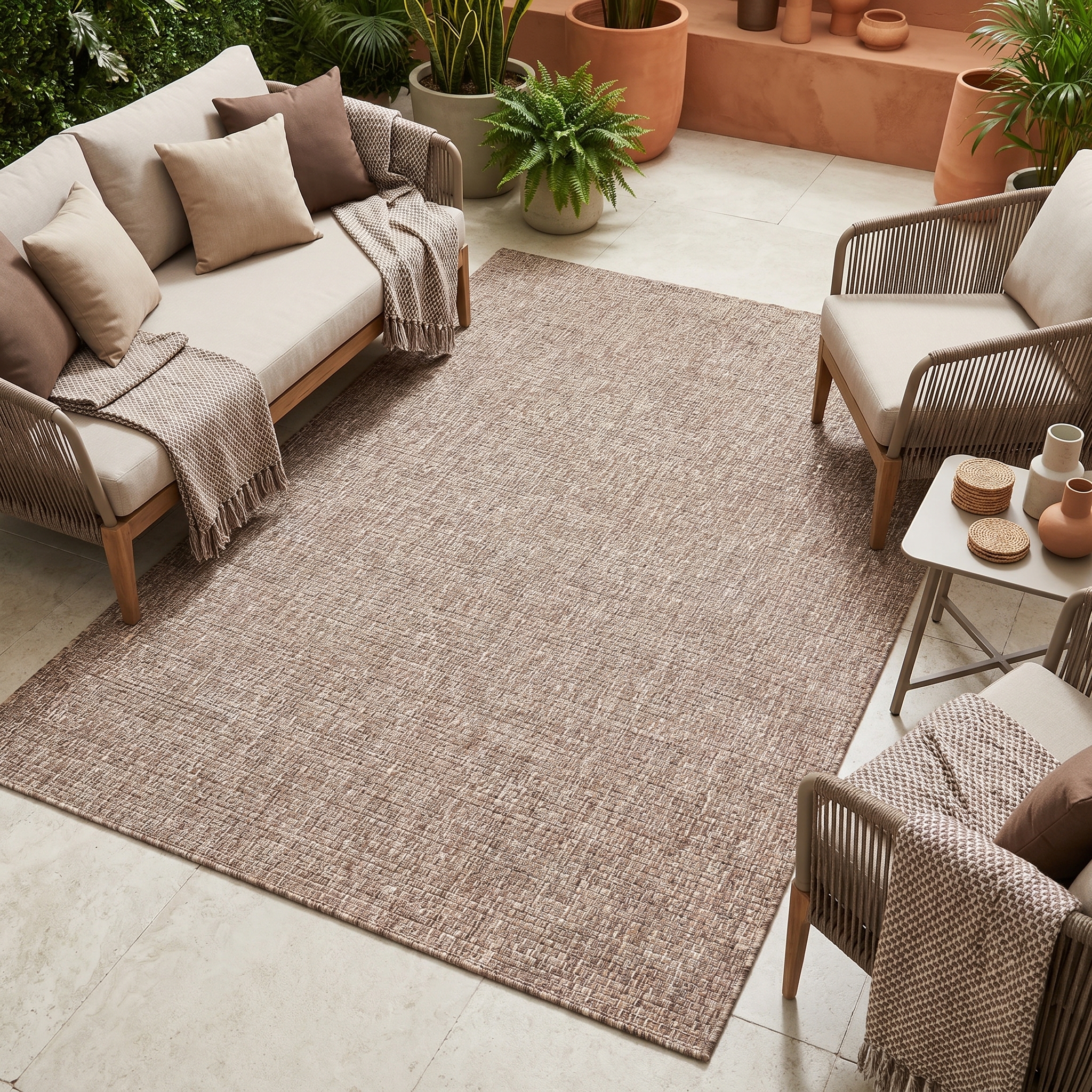 Tapis Extérieur Verano Marron