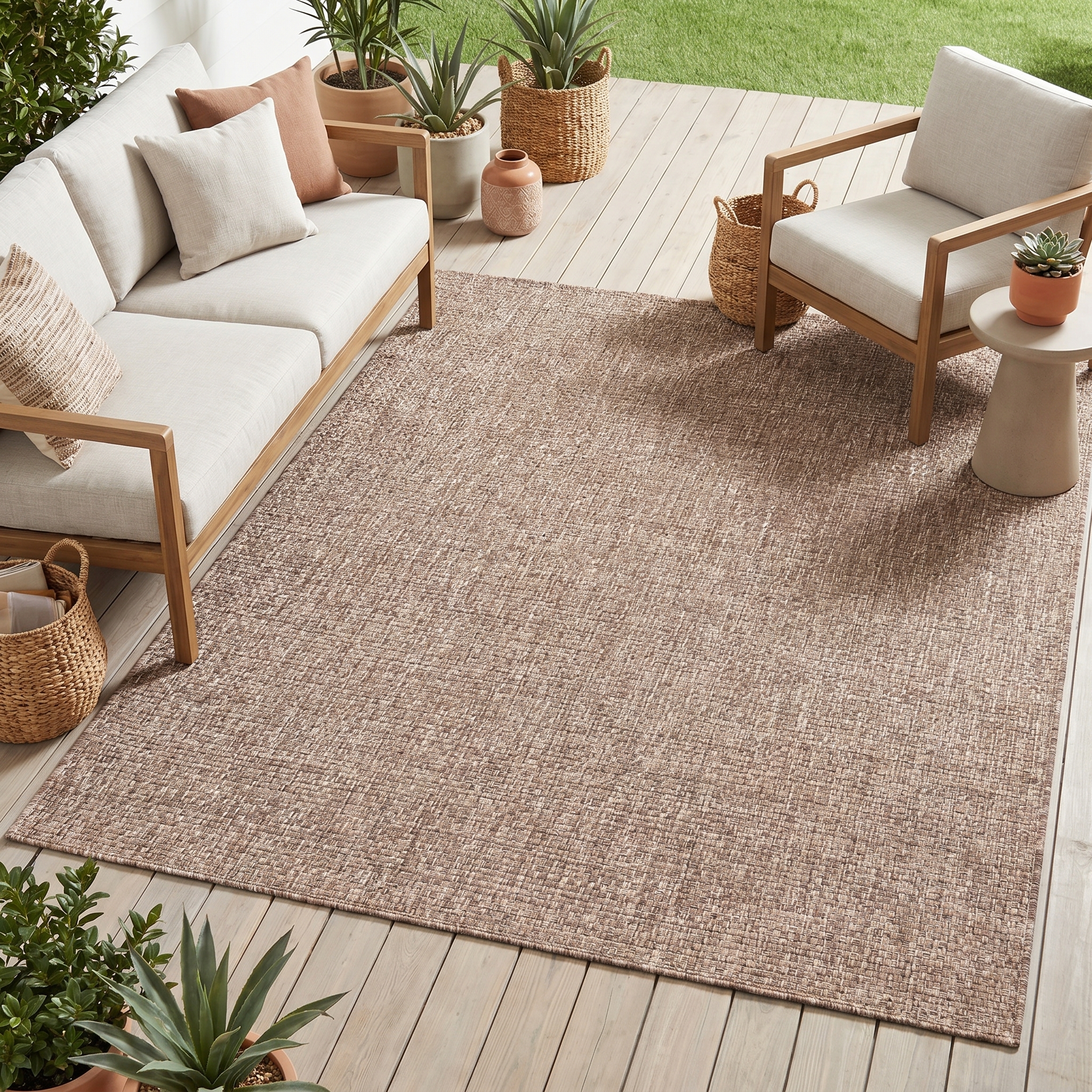 Tapis Extérieur Verano Marron