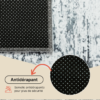 Tapis Bari Abstrait Gris Foncé Antidérapant