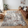 Tapis Bari Abstrait Multicolore Antidérapant
