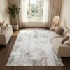 Tapis Venezia Abstrait Camel Terre Antidérapant