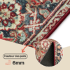 Tapis Ispahan Multicolore Classique Antidérapant