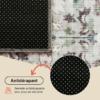 Tapis Ispahan Gris-Beige Touches Vertes Antidérapant
