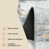 Tapis Bari Multicolore Design Pictural Antidérapant