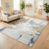 Tapis Bari Multicolore Design Pictural Antidérapant
