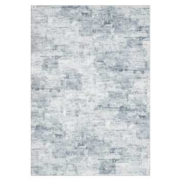 Tapis Bari Abstrait Gris Bleu Antidérapant