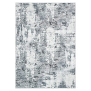 Tapis Bari Abstrait Gris Foncé Antidérapant