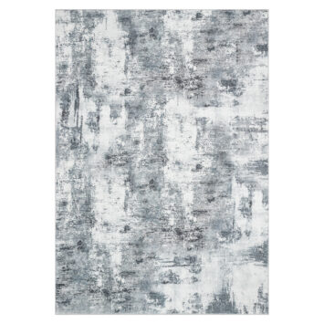 Tapis Bari Abstrait Gris Foncé Antidérapant