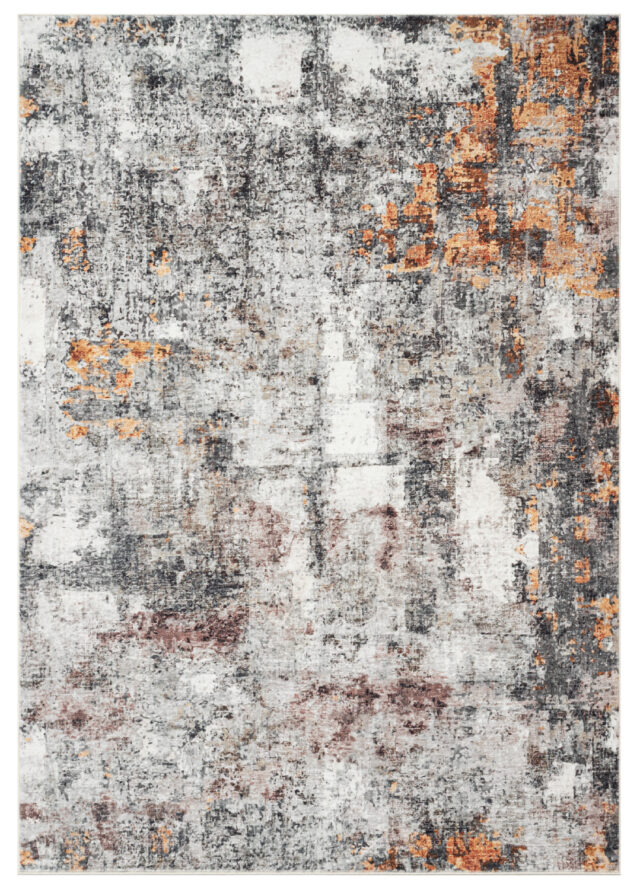 Tapis Bari Abstrait Multicolore Antidérapant