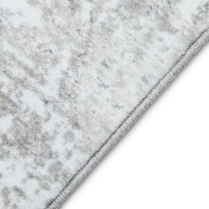 Tapis Bari Abstrait Bleu Crème Antidérapant