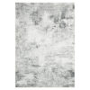 Tapis Bari Abstrait Gris Foncé Crème Antidérapant