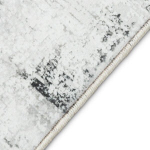 Tapis Bari Abstrait Gris Foncé Crème Antidérapant