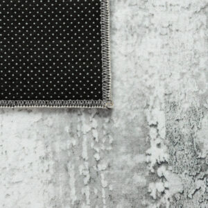 Tapis Bari Abstrait Gris Clair Antidérapant