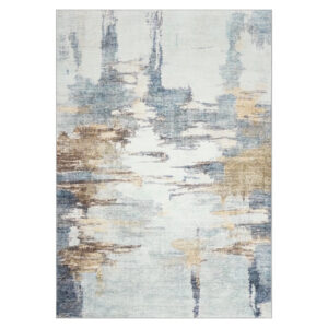 Tapis Bari Multicolore Design Pictural Antidérapant