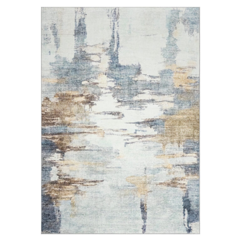 Tapis Bari Multicolore Design Pictural Antidérapant