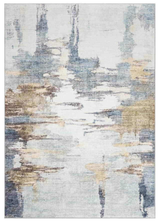 Tapis Bari Multicolore Design Pictural Antidérapant