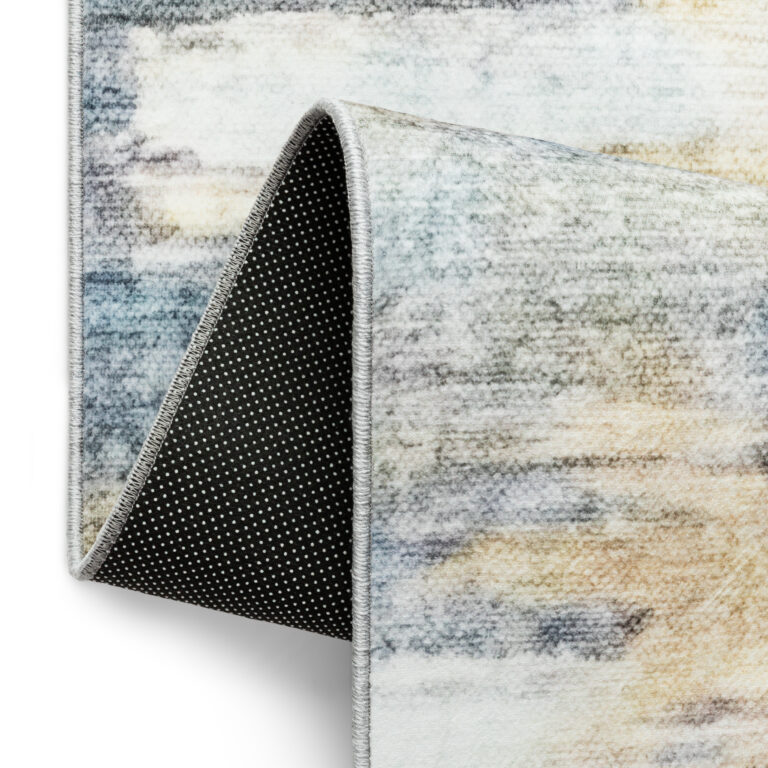 Tapis Bari Multicolore Design Pictural Antidérapant