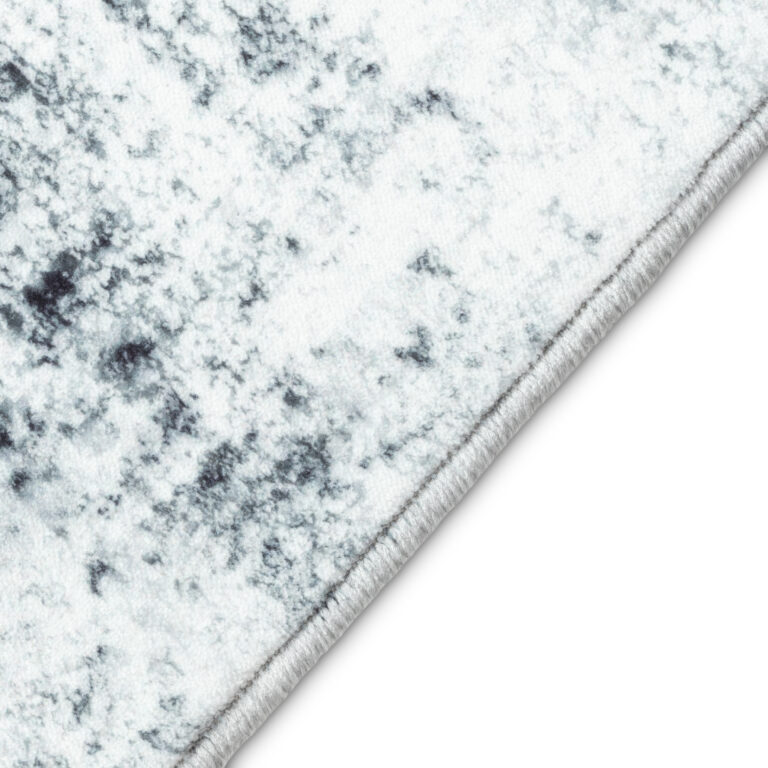 Tapis Bari Abstrait Bleu Foncé  Antidérapant