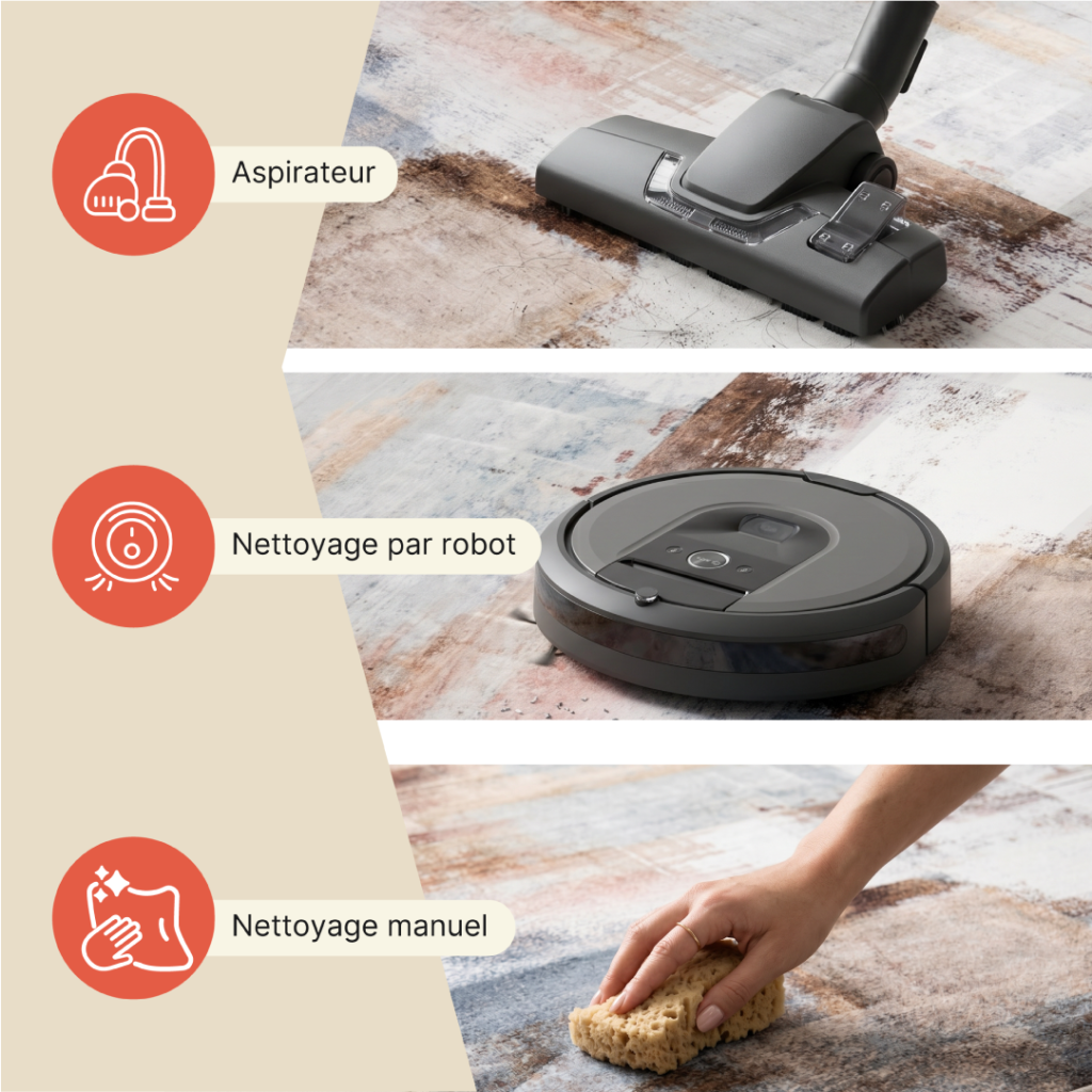 Tapis Ash Multicolore Mêlé Antidérapant