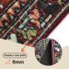 Tapis Ispahan Vintage Multicolore Rouge Brique Antidérapant